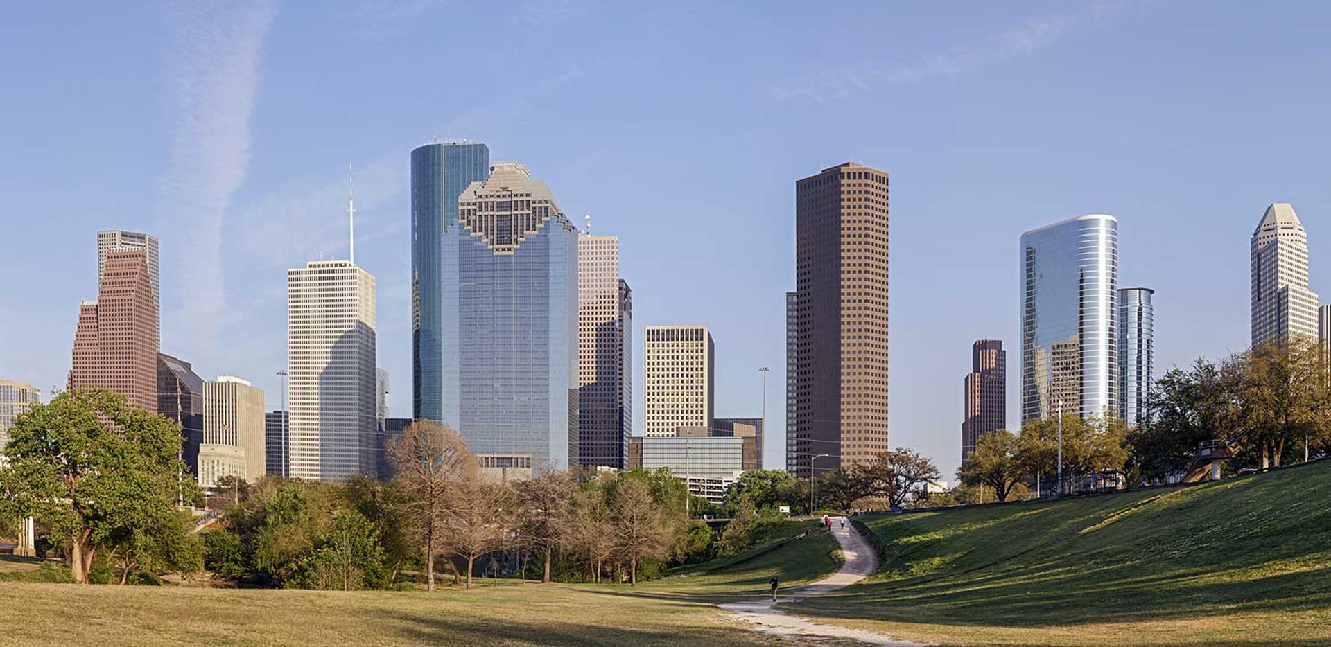 Houston skyline with modern skyscrapers