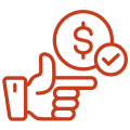 Money and checkmark illustration